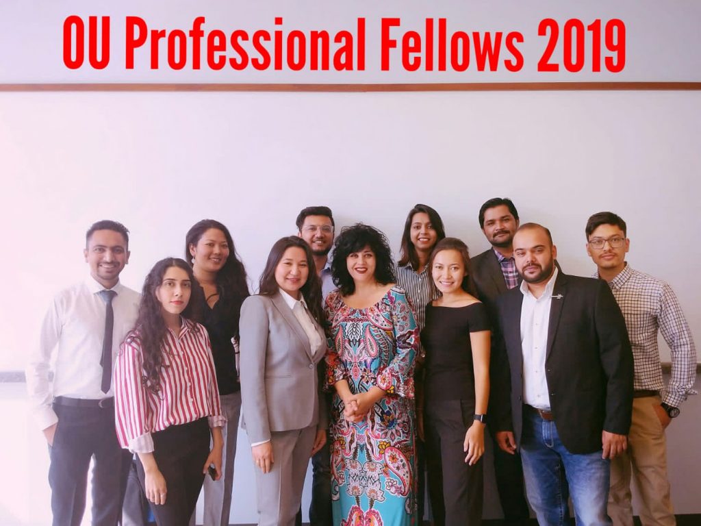 OU Professional Fellows 2019 group